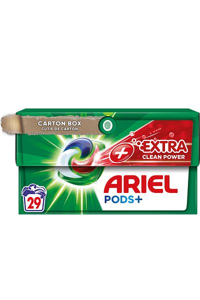 Ariel Laundry Detergent Capsules Pods Extra Clean Power, 29 Pieces