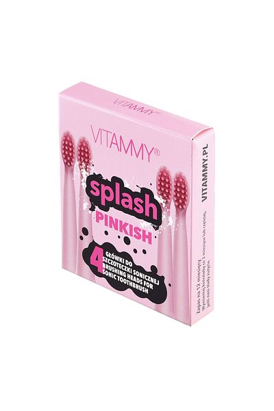 Vitammy Set of 4 toothbrush refills VITAMMY Splash TH1811-4 Pinkish, Pink