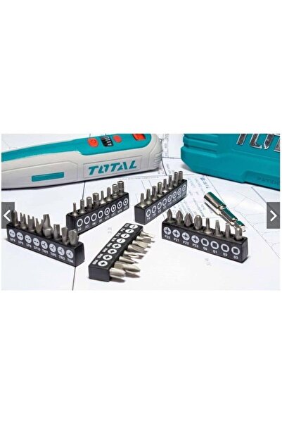 TOTAL T.O.T.A.L Cordless Lithium-ion Screwdriver with 42 Pcs Accessories-TSDLIO403