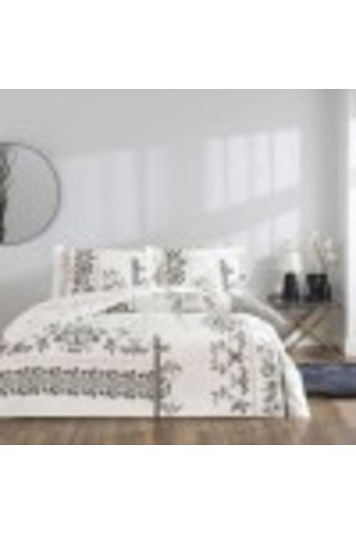 Taç Lenjerie de pat bumbac 100% satinat, cearceaf pilota 200x220cm, motiv floral, TAC Mako-Satin, Climen