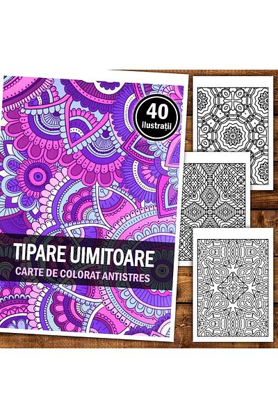 Legendary Gifts Anti-stress Coloring Book, 40 Illustrations, Amazing Patterns, Format: A5