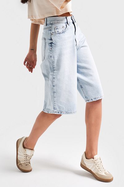 its basic Blugi de zăpadă pentru femei Culoare 4s5-3 Mărime maxi 100% bumbac Bermude din denim