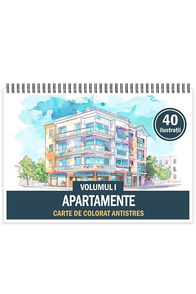 Legendary Gifts Anti-stress Coloring Book, 40 Illustrations Apartments - Volume I, 86 Pages, Format: A5