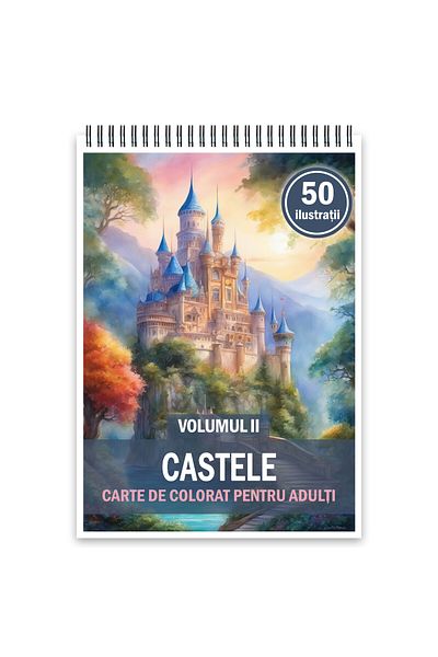 Legendary Gifts Coloring Book, 50 Illustrations, Castles - Volume Ii, 106 Pages, Format: A5