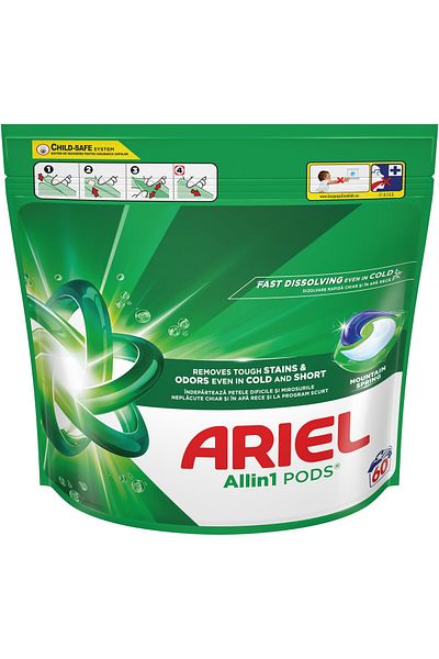 Ariel Detergent de rufe capsule Ariel Allin1 PODS Mountain Spring