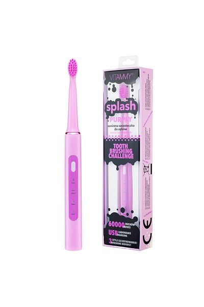 Vitammy VITAMMY Splash TB8132A-CE Purply electric toothbrush, 60000 vibrations/min