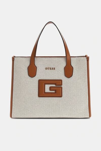 Guess G Status 2 Compartment Tote Women's Multicolor Handbag Hwwg9198220-Ntc