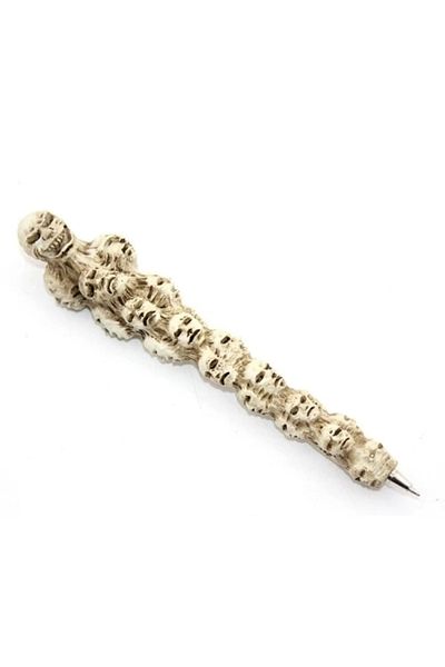 PRATİKOBA Polyester Skull Ballpoint Pen Model 2