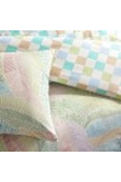 Taç Double bed linen with elastic 100% cotton ranforce, duvet cover sheet 200x220cm, palm leaves, TA