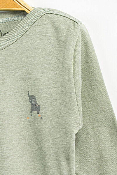 Aziz Bebe Baby Boy Girl 100% Cotton Bodysuit & Bodysuit with Snap Fasteners 12 Months - 36 Months