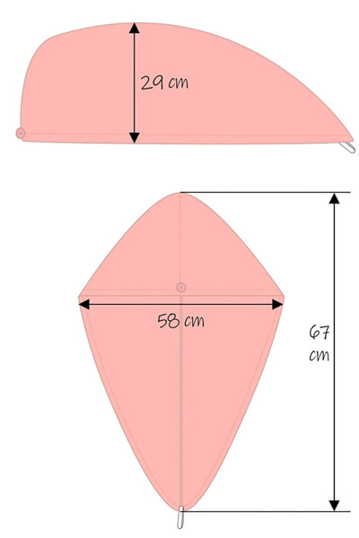 ByKurt Товстий мікрофібровий рушник для волосся, пляжний, морський, басейн, сушка, ванна, сушка волосся, рушник для голови, рожевий