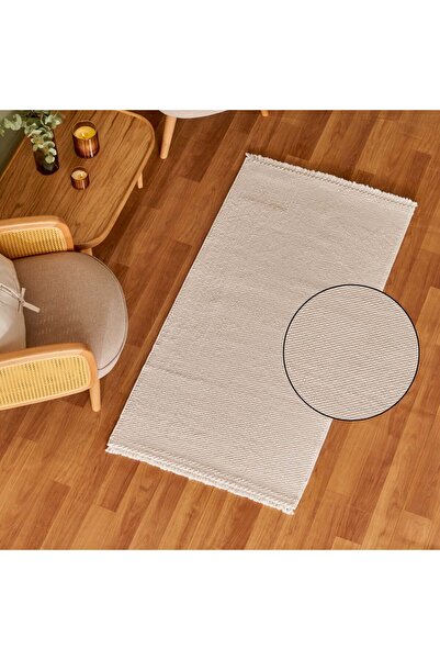 Bella Maison Arden Modern Halı Beyaz (80x300 cm)