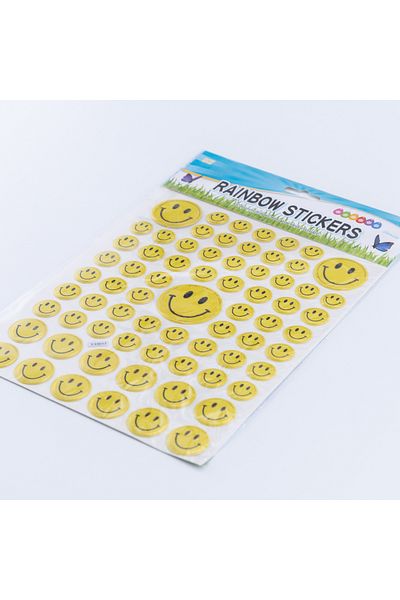 Bimotif 51 pieces of embossed smiley face stickers