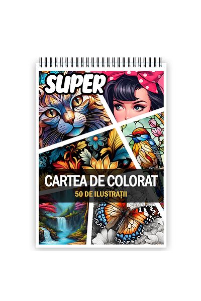 Legendary Gifts Super Anti-stress Coloring Book, A Mix Of 50 Illustrations, 106 Pages, Format: A5