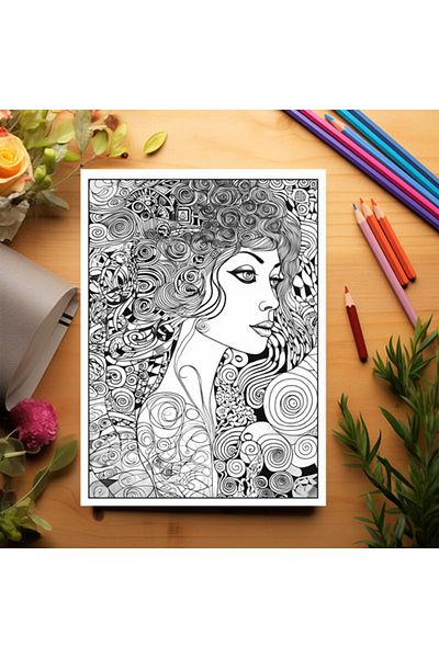 Legendary Gifts Coloring Book For Adults, 25 Illustrations, Gustav Klimt, 56 Pages, Format: A5