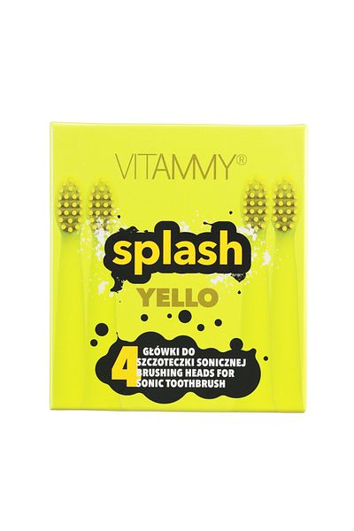 Vitammy Set of 4 toothbrush refills VITAMMY Splash TH1811-4 Yello, Yellow