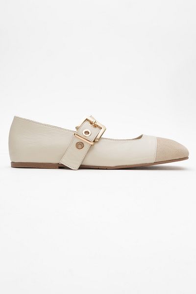 Ataköy Ayakkabı WOMEN'S LEATHER BUCKLE SHOES