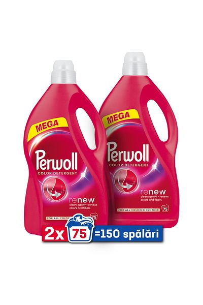 Perwoll Pack of 2 x Perwoll Renew Color Liquid Laundry Detergent