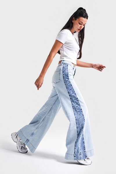 its basic Blugi de damă Culoare 4s5-99 Lungime cu picior lat Fit dublu Culoare Loose Fit 100% Koton Design Denim Jean