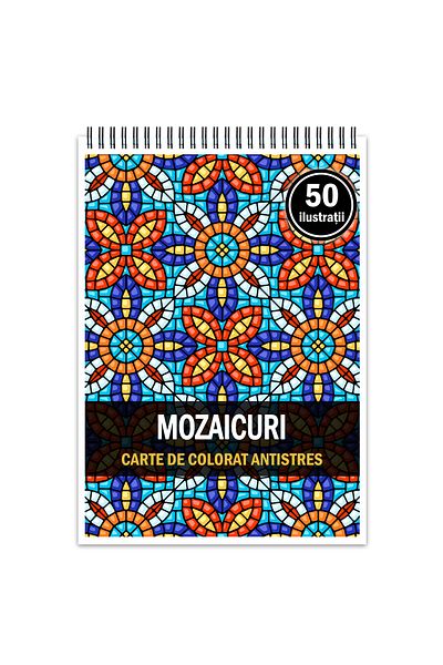 Legendary Gifts Anti-stress Coloring Book, 50 Mosaic Illustrations, 106 Pages, Format: A5