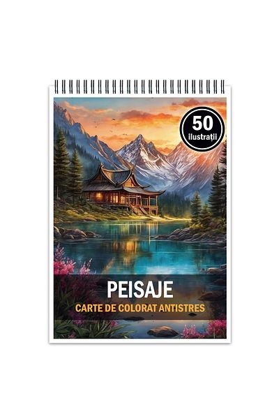 Legendary Gifts Coloring Book For Relaxation And Anti-stress, 50 Illustrations, Landscapes, 106 Pages, Format: A5