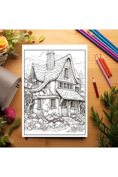 Legendary Gifts Coloring Book For Relaxation And Anti-stress, 50 Illustrations, Cabanute, 106 Pages, Format: A5