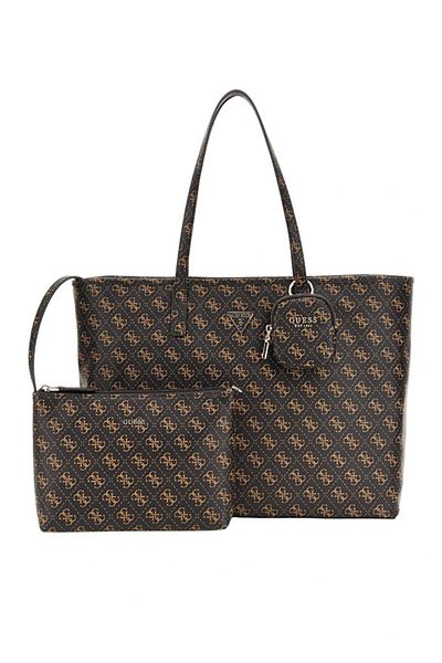 Guess Дамска чанта Power Play Large Tech Tote, кафява, Hwqg9006240-bnl