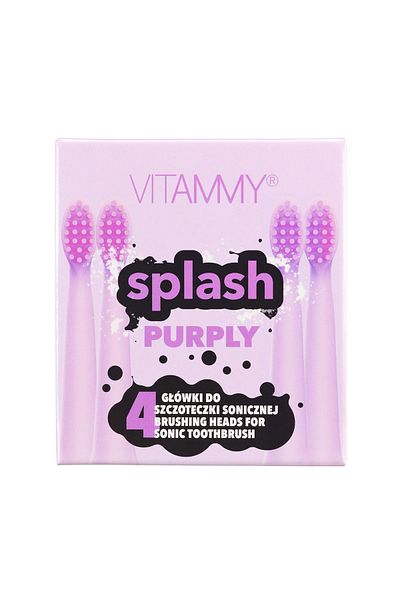 Vitammy Set of 4 toothbrush refills VITAMMY Splash TH1811-4 Purply, Violet