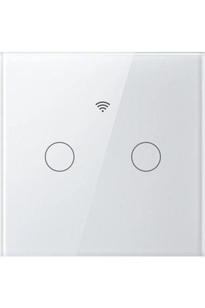 Gosund Sw12 Smart Touch Switch, 10a, Wi-fi, Voice Control, Timer, Zero-zero, White