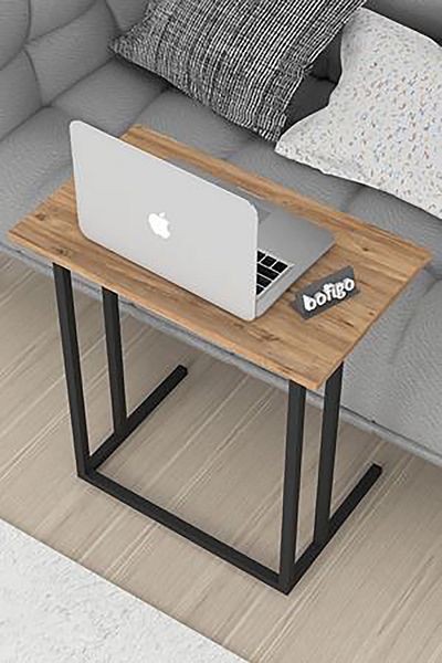 Bofigo Metal Leg Laptop Stand Study Table Pine