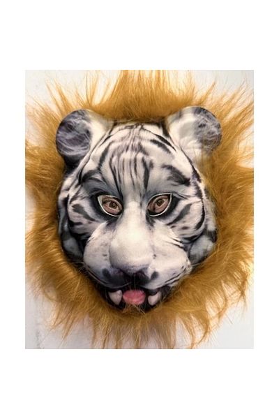 PRATİKOBA Brown Haired Toothed Tiger Mask Mega Plush No 25