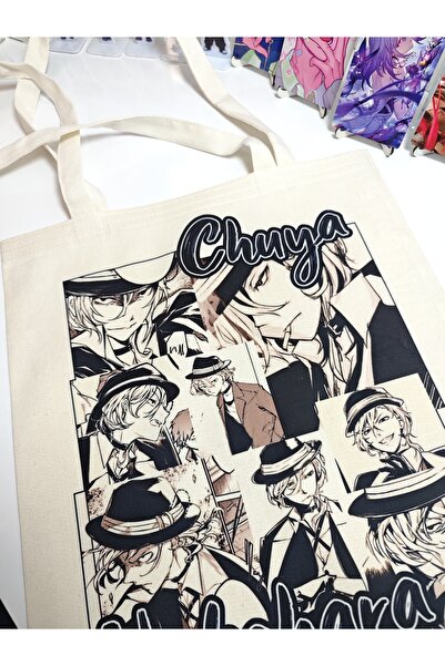 Yenaplanner Bungou Stray Dogs Chuya Bez Poşet / Bez Çanta ( 1 adet)