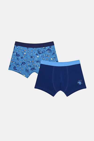 Penti Boy's Astronaut Navy Blue 2 Pack Boxers