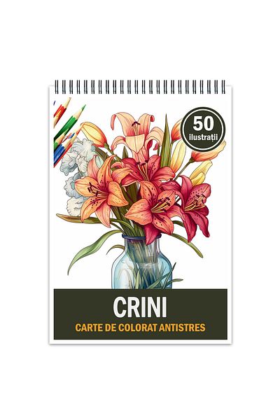 Legendary Gifts Coloring Book For Relaxation And Anti-stress, 50 Illustrations, Lilies 106 Pages, Format: A5