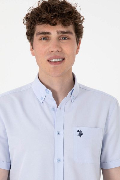 U.S. Polo Assn. Goxy025y Ανοιχτό μπλε νεανικό πουκάμισο 2084143