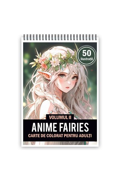 Legendary Gifts Adult Coloring Book, 50 Illustrations, Anime Fairies - Volume Ii, 106 Pages