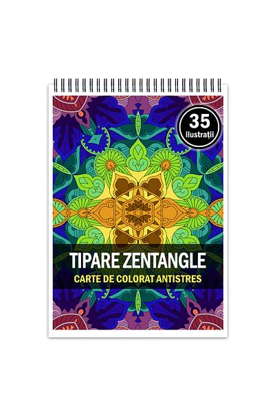 Legendary Gifts Anti-stress Coloring Book, 35 Illustrations Zentangle Patterns, Format: A5