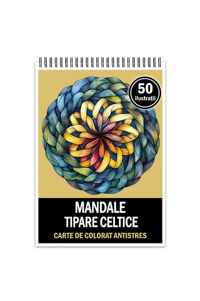 Legendary Gifts Anti-stress Coloring Book, 50 Mandala Illustrations With Celtic Patterns, 106 Pages, Format: A5
