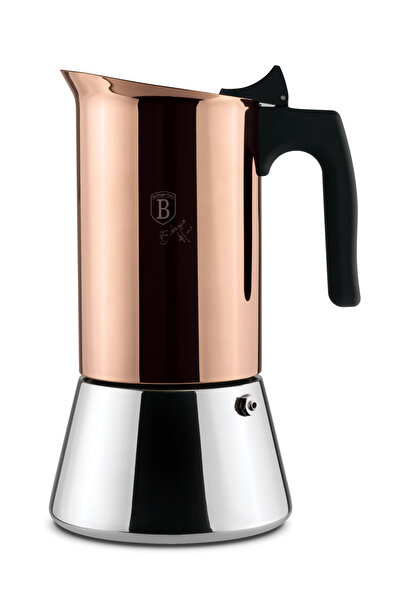 Berlinger Haus Induction Mokka Espresso Pot 9 Cups Rosegold Metallic Line