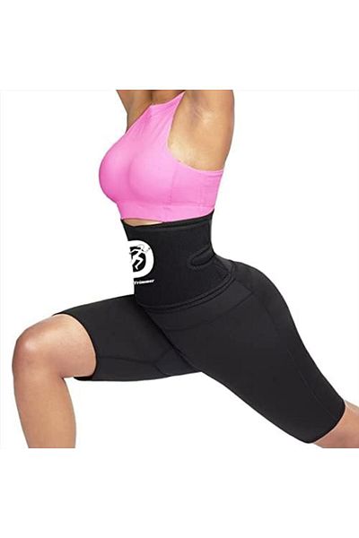 Dee-Trimmer Dee Trimmer Sweat-more Sauna Control Pant for Women Sports Fitness Workout And Yoga (S, Rose Red)