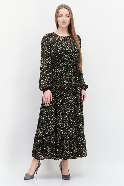 Lost + Wander Women Allover Print Maxi Dress, Black Combo