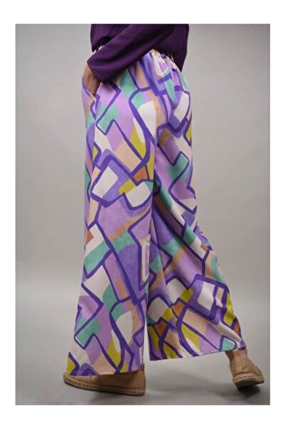 FASHIONLAND NUVOLA ΠΑΝΤΕΛΟΝΙ ΜΕ ΟΛΟΚΛΗΡΟ ΤΟ ΜΗΚΟΣ, Μωβ