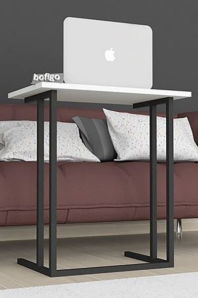 Bofigo Metal Leg Laptop Stand Study Table White