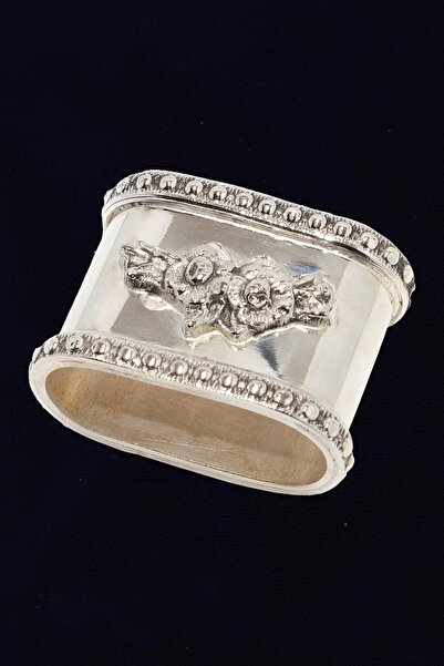 Ayşegül Yıldırım Old New ALBA Pirinç Üzerine Gümüş Kaplama Peçete Yüzüğü