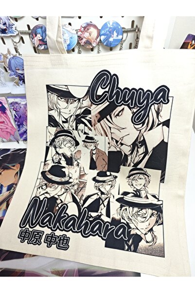Yenaplanner Bungou Stray Dogs Chuya Bez Poşet / Bez Çanta ( 1 adet)