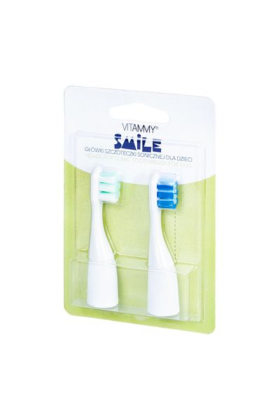 Vitammy Set of 2 VITAMMY Smile toothbrush refills, Green-Blue