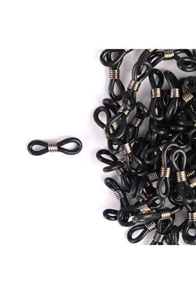 Prestij Boncuk نظارة سوداء مطاط انثراسيت معدن 5 زوج 2 سم