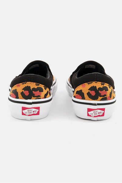 Vans Women Slip-On Pro Animal Print Casual Shoes, Brown Combo