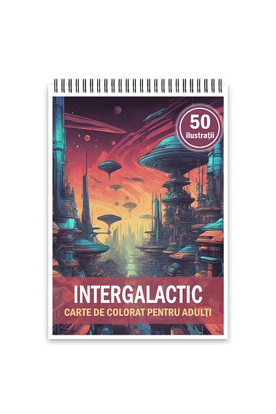 Legendary Gifts Coloring Book, 50 Illustrations, Intergalactic, 106 Pages, Format: A5