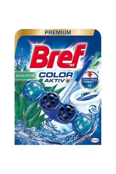 Bref Bref Color Aktiv Eucalyptus toilet air freshener